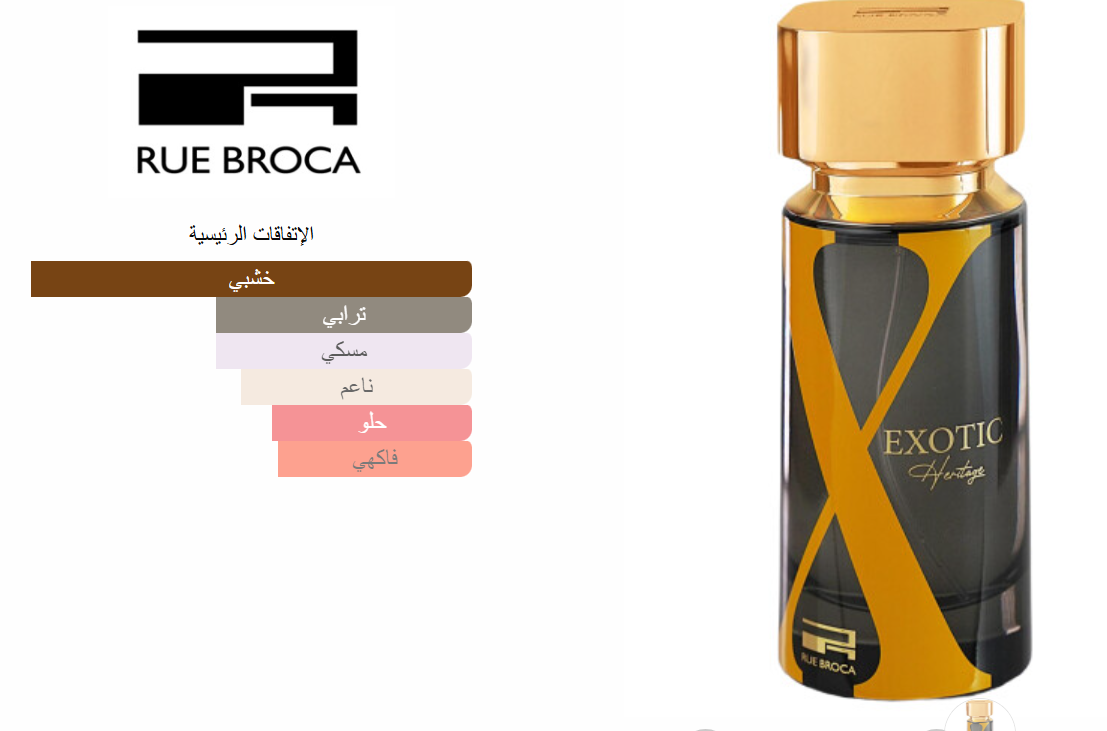 Exotic Heritage Pour Homme Rue Broca EDP 100ml